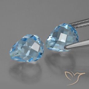 Shop natural 5.25ct スカイブルー トパーズ gems, ブリオレット, from ブラジル at GemSelect. In stock, global shipping!
