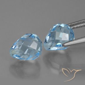 Shop natural 5.21ct スイスブルー トパーズ gems, ブリオレット, from ブラジル at GemSelect. In stock, global shipping!
