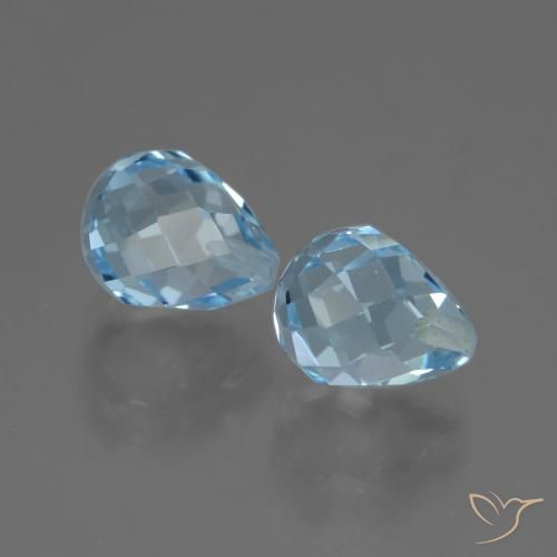 Shop natural 4.90ct スカイブルー トパーズ gems, ブリオレット, from ブラジル at GemSelect. In stock, global shipping!