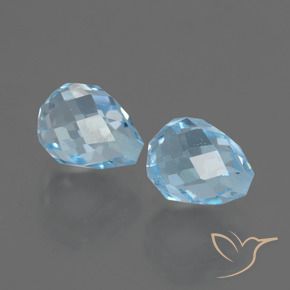 Shop natural 5.39ct スカイブルー トパーズ gems, ブリオレット, from ブラジル at GemSelect. In stock, global shipping!