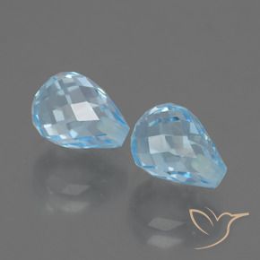 Shop natural 5.24ct スカイブルー トパーズ gems, ブリオレット, from ブラジル at GemSelect. In stock, global shipping!