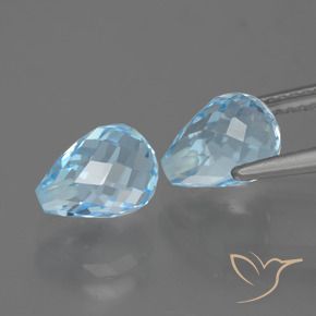 Shop natural 5.24ct スカイブルー トパーズ gems, ブリオレット, from ブラジル at GemSelect. In stock, global shipping!