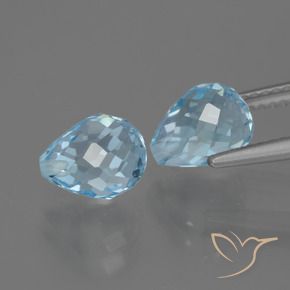 Shop natural 5.07ct スカイブルー トパーズ gems, ブリオレット, from ブラジル at GemSelect. In stock, global shipping!