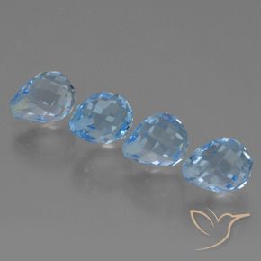 Shop natural 10.14ct スカイブルー トパーズ gems, ブリオレット, from ブラジル at GemSelect. In stock, global shipping!