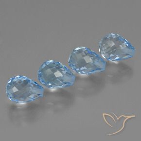 Shop natural 9.08ct スイスブルー トパーズ gems, ブリオレット, from ブラジル at GemSelect. In stock, global shipping!