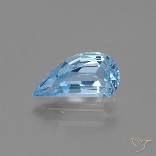 1.50ct 天然 スカイブルー トパーズ, ファンシー, VVS-VS