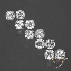 Shop natural 5.07ct ホワイト トパーズ gems, クッション, from ブラジル at GemSelect. In stock, global shipping!