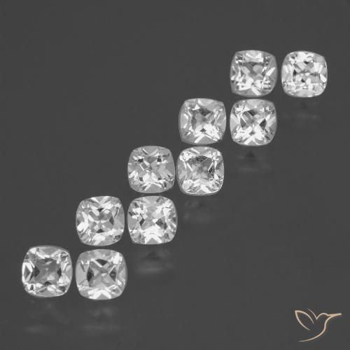 Shop natural 5.18ct ホワイト トパーズ gems, クッション, from ブラジル at GemSelect. In stock, global shipping!