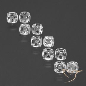 Shop natural 4.27ct ホワイト トパーズ gems, クッション, from ブラジル at GemSelect. In stock, global shipping!