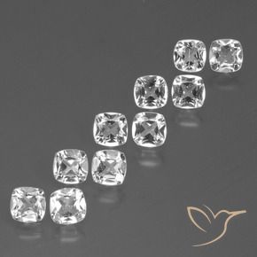 Shop natural 4.63ct クリアホワイト トパーズ gems, クッション, from ブラジル at GemSelect. In stock, global shipping!