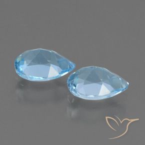 Shop natural 1.65ct スカイブルー トパーズ gems, 洋梨の形, from ブラジル at GemSelect. In stock, global shipping!