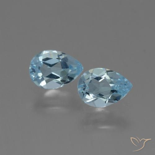 Shop natural 1.65ct スカイブルー トパーズ gems, 洋梨の形, from ブラジル at GemSelect. In stock, global shipping!