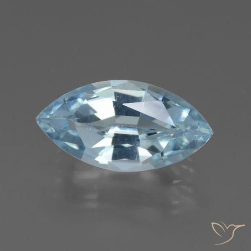 2.22ct 天然 スカイブルー トパーズ, マーキーズ, VVS