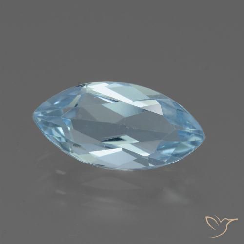 2.05ct 天然 スカイブルー トパーズ, マーキーズ, VVS, Photo A