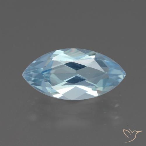 2.22ct 天然 スカイブルー トパーズ, マーキーズ, VVS-VS