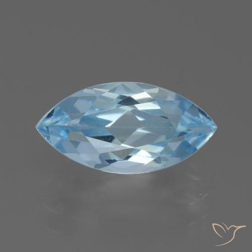 2.81ct 天然 スカイブルー トパーズ, マーキーズ, VVS
