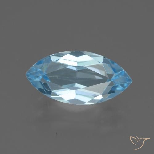 2.52ct 天然 スカイブルー トパーズ, マーキーズ, VVS