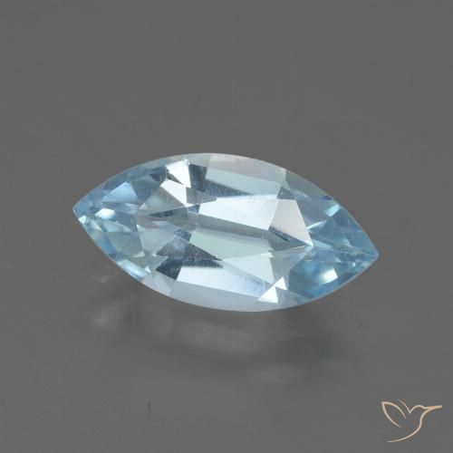 2.09ct 天然 スカイブルー トパーズ, マーキーズ, VVS-VS