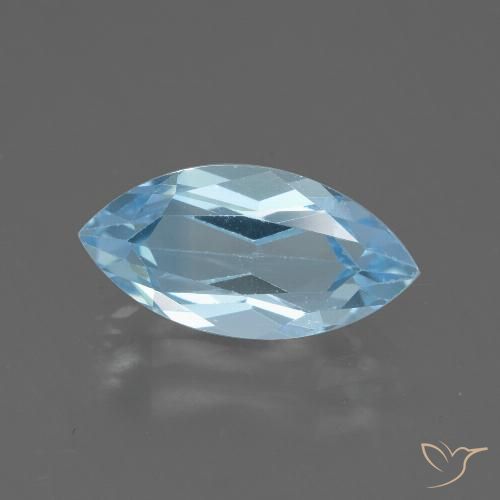 2.40ct 天然 スカイブルー トパーズ, マーキーズ, VVS