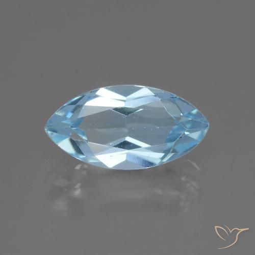 2.34ct 天然 スカイブルー トパーズ, マーキーズ, VVS-VS