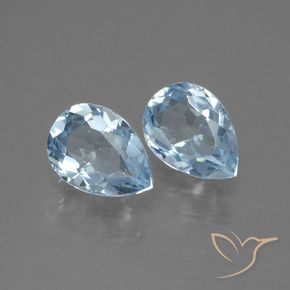 Shop natural 1.71ct スカイブルー トパーズ gems, 洋梨の形, from ブラジル at GemSelect. In stock, global shipping!