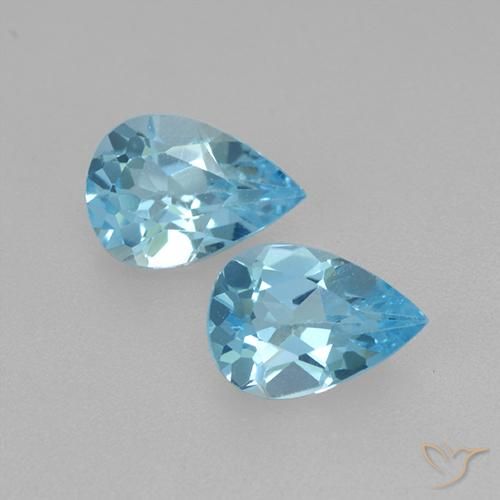 Shop natural 1.55ct スイスブルー トパーズ gems, 洋梨の形, from ブラジル at GemSelect. In stock, global shipping!