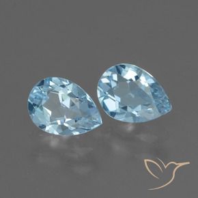自然派の商品を探す 1.68ct スカイブルー トパーズ 宝石, 洋梨の形, ブラジル からGemSelectで. 在庫あり、世界各国へ発送!