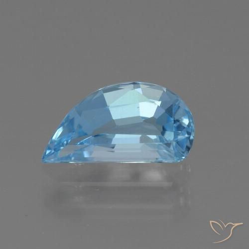 1.49ct 天然 スカイブルー トパーズ, ファンシー, VVS