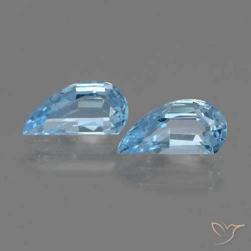 2.77ctw 天然 スカイブルー トパーズ, ファンシー, VVS-VS