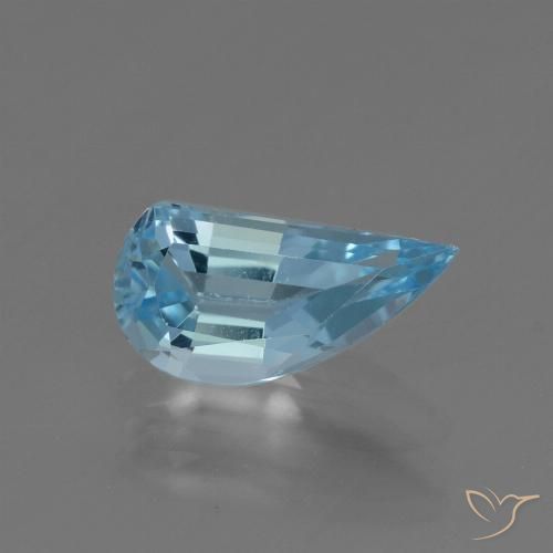 1.36ct 天然 スカイブルー トパーズ, ファンシー, VVS