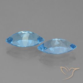 Shop natural 7.76ct スイスブルー トパーズ gems, マーキーズ, from ブラジル at GemSelect. In stock, global shipping!