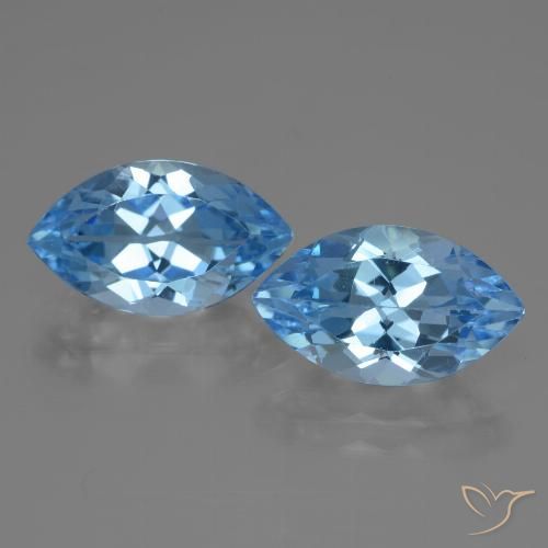 Shop natural 8.58ct スイスブルー トパーズ gems, マーキーズ, from ブラジル at GemSelect. In stock, global shipping!