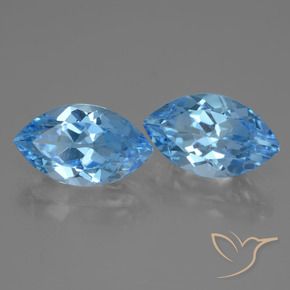 Shop natural 8.58ct スイスブルー トパーズ gems, マーキーズ, from ブラジル at GemSelect. In stock, global shipping!
