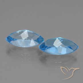 Shop natural 8.73ct スイスブルー トパーズ gems, マーキーズ, from ブラジル at GemSelect. In stock, global shipping!