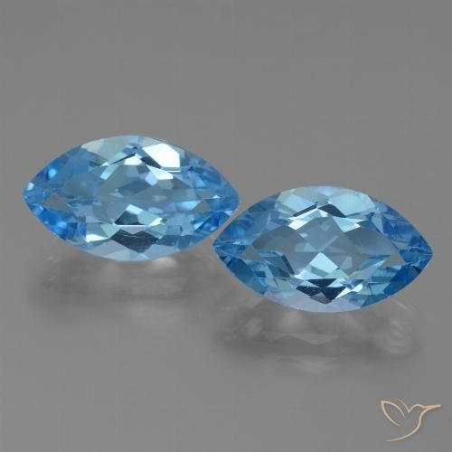Shop natural 8.71ct スイスブルー トパーズ gems, マーキーズ, from ブラジル at GemSelect. In stock, global shipping!