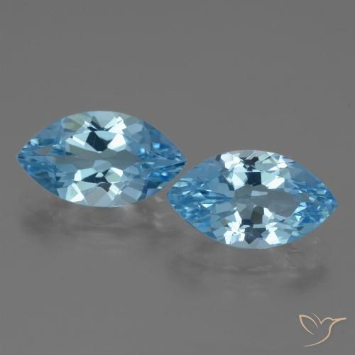 Shop natural 7.63ct スカイブルー トパーズ gems, マーキーズ, from ブラジル at GemSelect. In stock, global shipping!