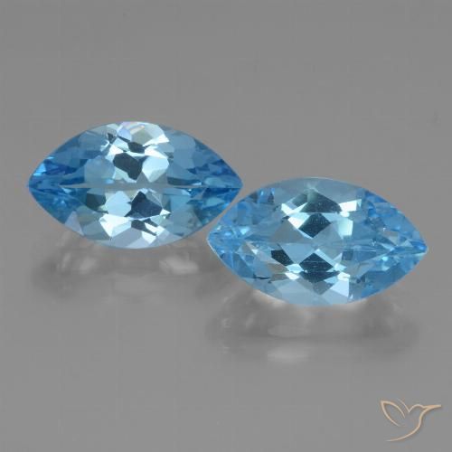 Shop natural 8.58ct スイスブルー トパーズ gems, マーキーズ, from ブラジル at GemSelect. In stock, global shipping!