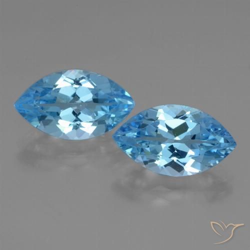 Shop natural 8.02ct スイスブルー トパーズ gems, マーキーズ, from ブラジル at GemSelect. In stock, global shipping!