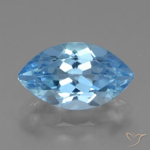 4.16ct 天然 スイスブルー トパーズ, マーキーズ, VVS