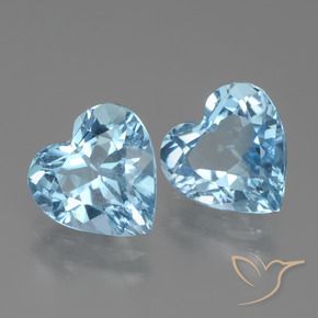 Shop natural 5.78ct スカイブルー トパーズ gems, 心臓, from ブラジル at GemSelect. In stock, global shipping!