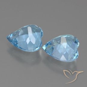 Shop natural 5.78ct スカイブルー トパーズ gems, 心臓, from ブラジル at GemSelect. In stock, global shipping!
