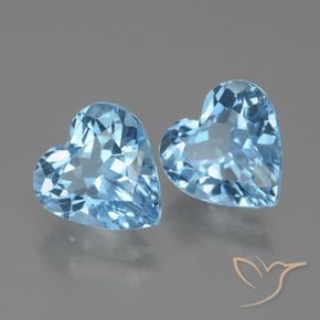 Shop natural 5.80ct スカイブルー トパーズ gems, 心臓, from ブラジル at GemSelect. In stock, global shipping!