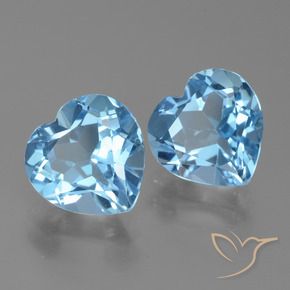 Shop natural 5.91ct スカイブルー トパーズ gems, 心臓, from ブラジル at GemSelect. In stock, global shipping!