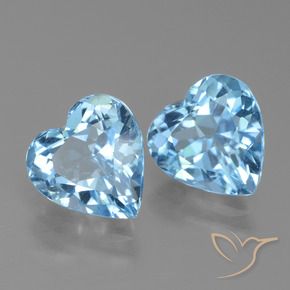 Shop natural 6.04ct スカイブルー トパーズ gems, 心臓, from ブラジル at GemSelect. In stock, global shipping!