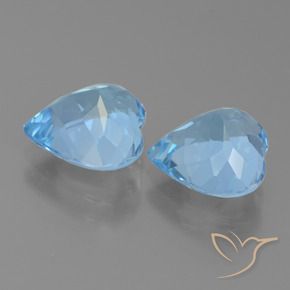 Shop natural 6.04ct スカイブルー トパーズ gems, 心臓, from ブラジル at GemSelect. In stock, global shipping!