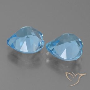 Shop natural 5.92ct スイスブルー トパーズ gems, 心臓, from ブラジル at GemSelect. In stock, global shipping!