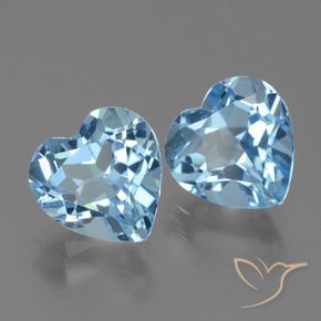 Shop natural 6.29ct スカイブルー トパーズ gems, 心臓, from ブラジル at GemSelect. In stock, global shipping!