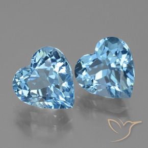 Shop natural 6.85ct スイスブルー トパーズ gems, 心臓, from ブラジル at GemSelect. In stock, global shipping!