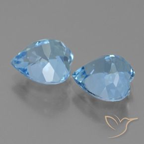Shop natural 6.85ct スイスブルー トパーズ gems, 心臓, from ブラジル at GemSelect. In stock, global shipping!