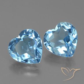 Shop natural 5.54ct スカイブルー トパーズ gems, 心臓, from ブラジル at GemSelect. In stock, global shipping!